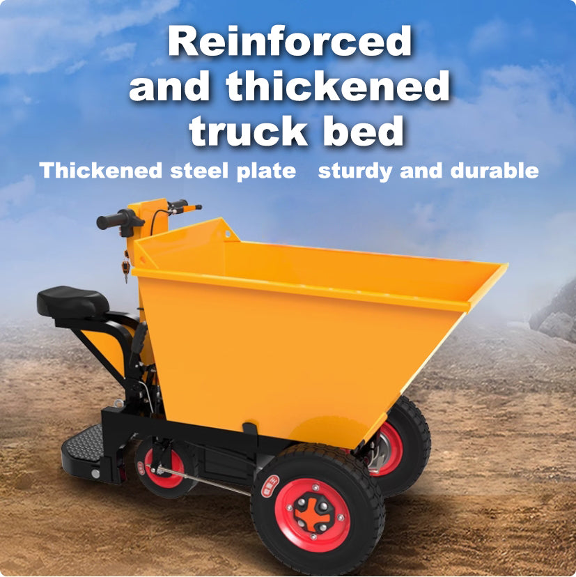 Electric Power-Assisted Brushless Dumping Three-Wheel Wheelbarrow