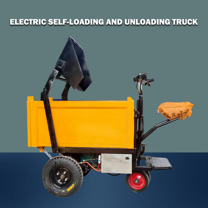 Compact Electric Dumper Truck – Self-Loading and Self-Dumping Features