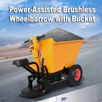 Electric Power-Assisted Brushless Dumping Three-Wheel Wheelbarrow