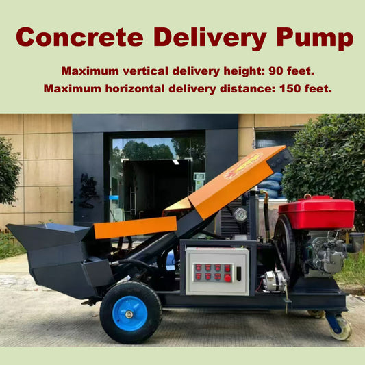 Diesel Concrete Pump | 16MPa Pressure | 80-100mm Pipe | Remote & Electric Control